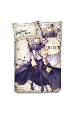 Jeanne Darc - Fate Grand Order Anime 4 Pieces Bedding Sets,Bed Sheet Duvet Cover with Pillow Covers