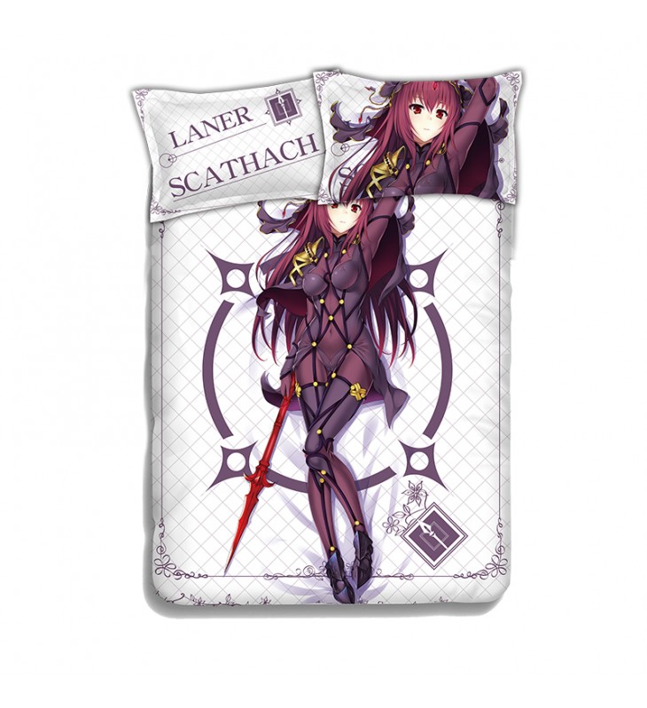 Lancer Scathach - Fate Grand Order Anime 4 Pieces Bedding Sets,Bed Sheet Duvet Cover