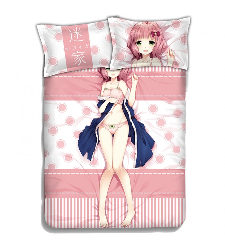 Diomedea Anime 4 Pieces Bedding Sets,Bed Sheet Duvet Cover with Pillow Covers