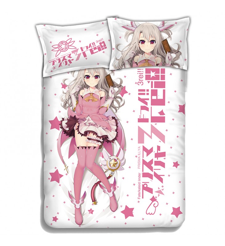 Leysritt-Fate kaleid liner Anime 4 Pieces Bedding Sets,Bed Sheet Duvet Cover with Pillow Covers