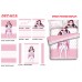 Sakurauchi Riko-LoveLive Sunshine Anime 4 Pieces Bedding Sets,Bed Sheet Duvet Cover with Pillow Covers