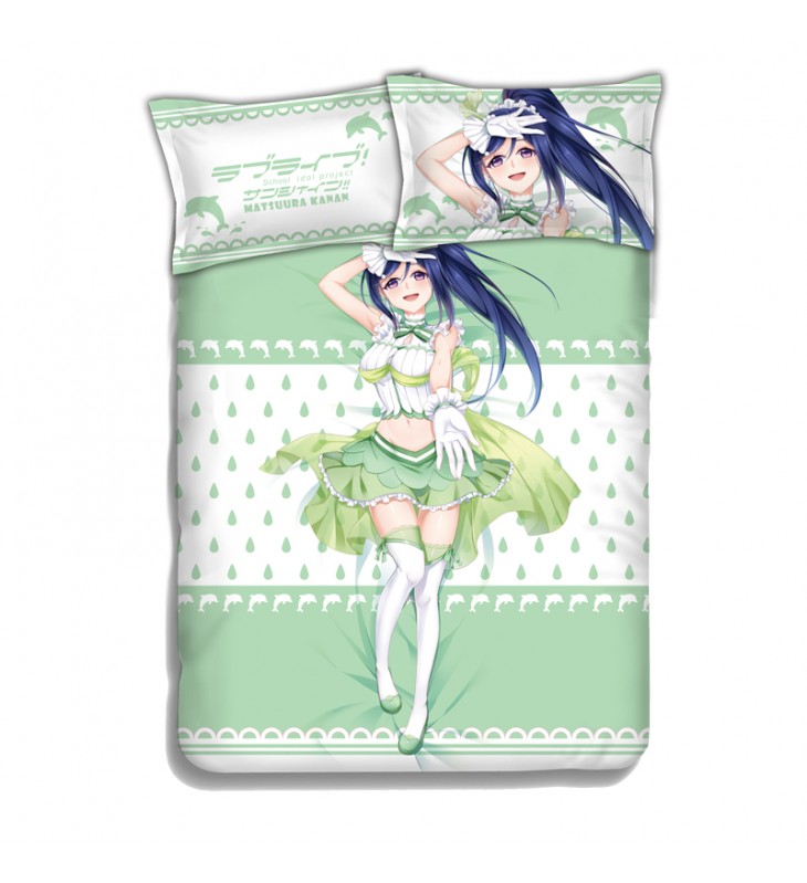 Kanan Matsuura-LoveLive Sunshine Japanese Anime Bed Blanket Duvet Cover with Pillow Covers