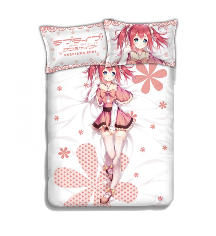 RUBY MOON-Card Captor Anime Bedding Sets,Bed Blanket & Duvet Cover,Bed Sheet with Pillow Covers