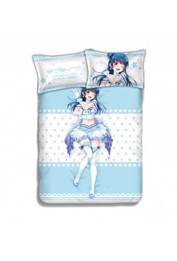 Tsushima Yoshiko-LoveLive Sunshine Anime Bed Blanket Duvet Cover with Pillow Covers