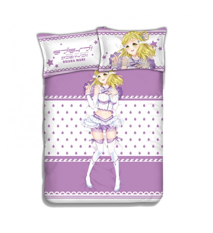 Mari Ohara-LoveLive Sunshine Anime Bed Sheet Duvet Cover with Pillow Covers