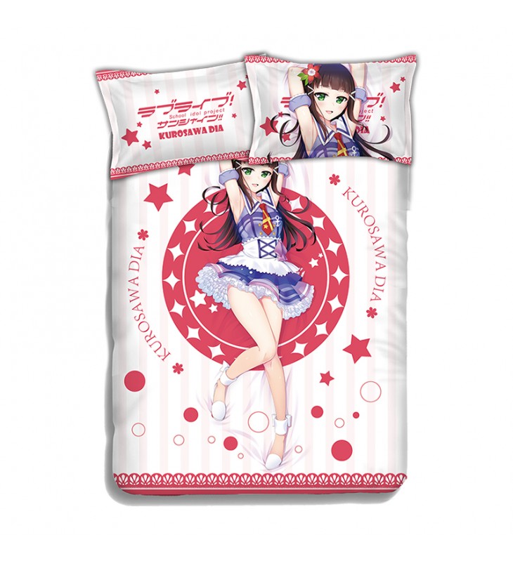 Kurosawa Dia-LoveLive Sunshine Bedding Sets,Bed Blanket & Duvet Cover,Bed Sheet with Pillow Covers