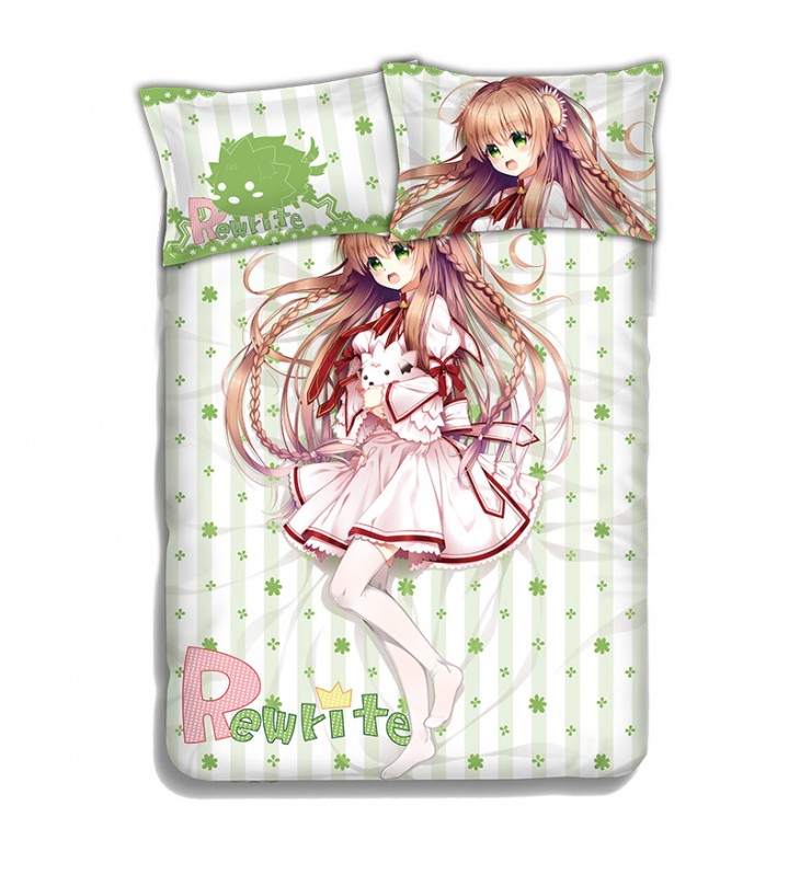 Kanbe Kotori-Rewrite Japanese Anime Bed Sheet Duvet Cover with Pillow Covers