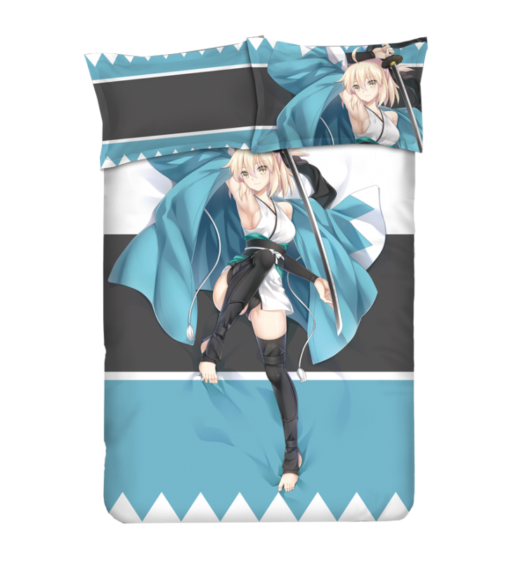 Saber - Fate Anime Bedding Sets,Bed Blanket & Duvet Cover,Bed Sheet with Pillow Covers