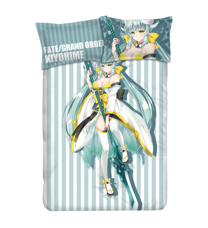 Kiyohime - Fate Grand Order Japanese Anime Bed Sheet Duvet Cover with Pillow Covers