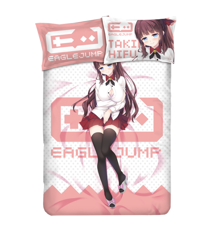 Takimoto Hifumi - New Game Anime Bedding Sets,Bed Blanket & Duvet Cover,Bed Sheet with Pillow Covers