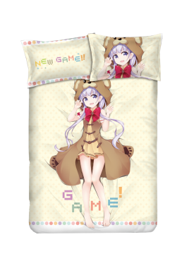 Suzukaze Aoba - New Game Anime Bedding Sets,Bed Blanket & Duvet Cover,Bed Sheet with Pillow Covers