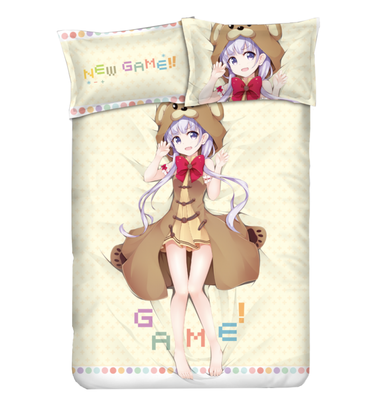 Suzukaze Aoba - New Game Anime Bedding Sets,Bed Blanket & Duvet Cover,Bed Sheet with Pillow Covers