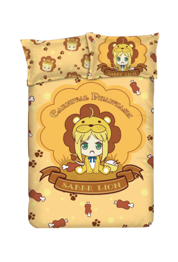 Saber - Carnival Phantasm Anime 4 Pieces Bedding Sets,Bed Sheet Duvet Cover with Pillow Covers