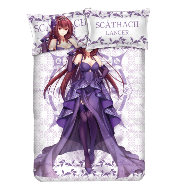 Scathach- Fate Japanese Anime Bed Sheet Duvet Cover with Pillow Covers