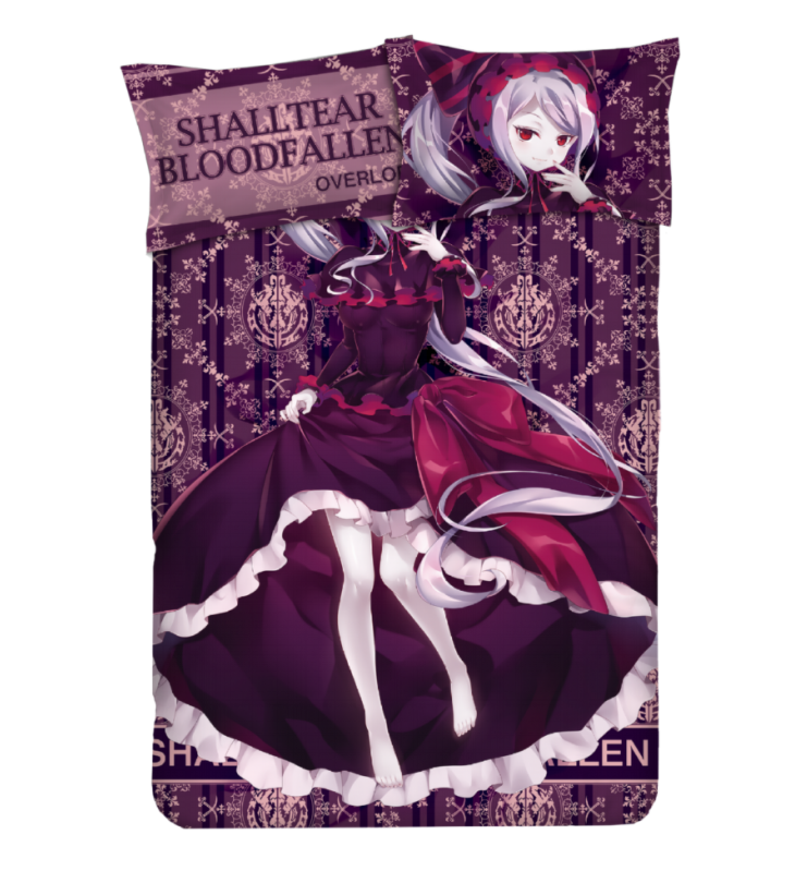 Shalltear bloodfallen-Overlord Anime Bed Blanket Duvet Cover with Pillow Covers