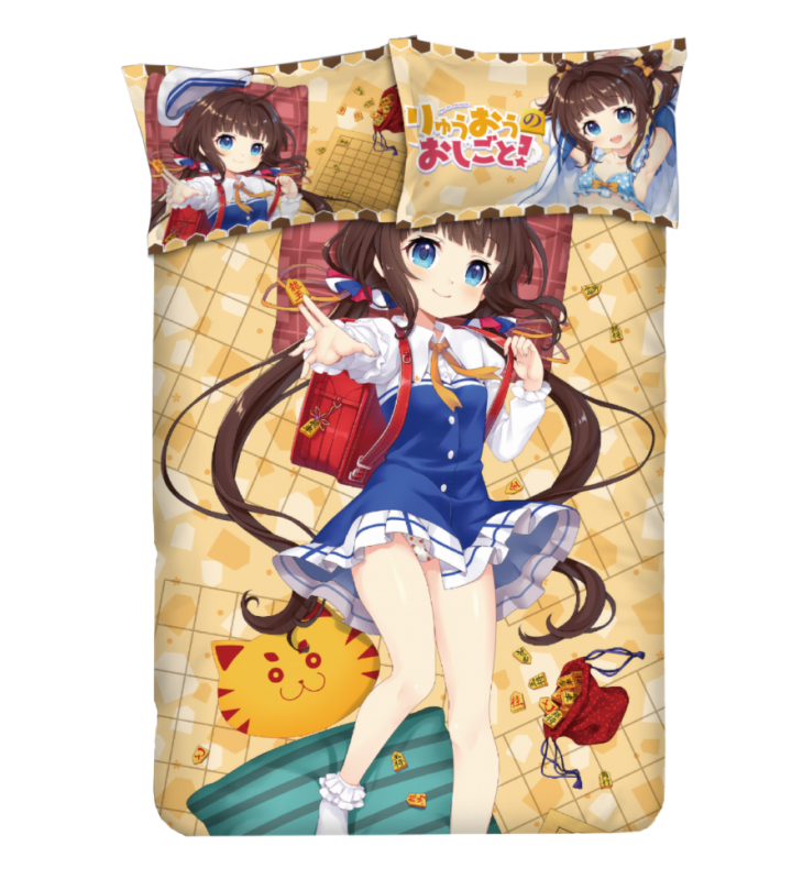 Ai Hinatsuru - Ryuuou no Oshigoto Anime 4 Pieces Bedding Sets,Bed Sheet Duvet Cover