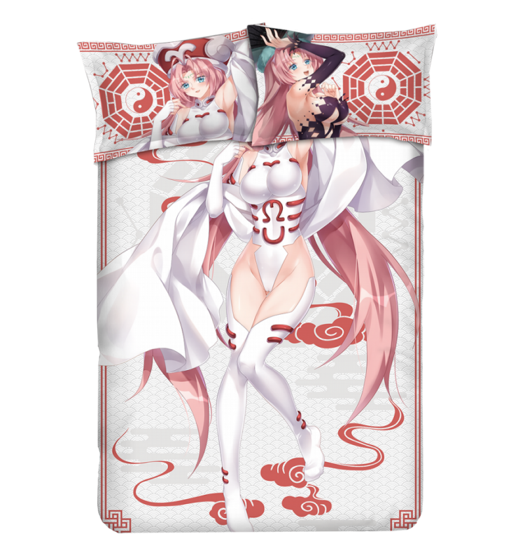 Daji Japanese Anime Bed Blanket Duvet Cover with Pillow Covers
