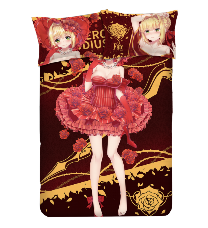 Nero Claudius Caesar Augustus Germanicus-Fate EXTRA Anime Bed Sheet Duvet Cover with Pillow Covers