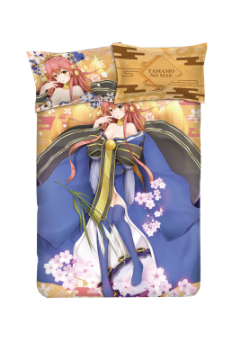 Tamamo no Mae - Fate Anime 4 Pieces Bedding Sets,Bed Sheet Duvet Cover with Pillow Covers