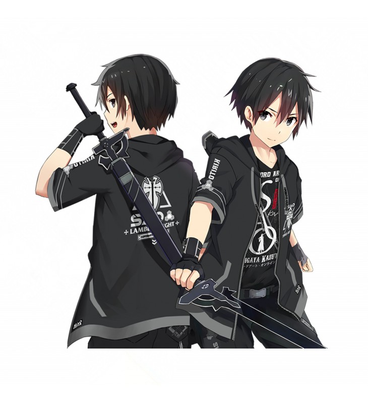 Kirigaya Kazuto Sword Art Online SAO Anime Hoodies Sweatshirts Cosplay Costume