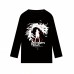 Unisex Rhodse Island Texas Arknights Anime Long Sleeve T-shirts Cosplay Costume Black