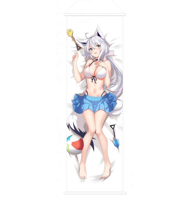 Virtual YouTuber Shirakami Fubuki Japanese Anime Painting Home Decor Wall Scroll Posters