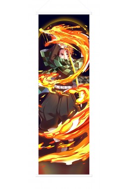 Demon Slayer Kimetsu no Yaiba Kamado Tanjirou Japanese Anime Painting Home Decor Wall Scroll Posters