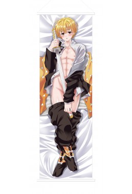 Demon Slayer Kimetsu no Yaiba Agatsuma Zenitsu Japanese Anime Painting Home Decor Wall Scroll Posters