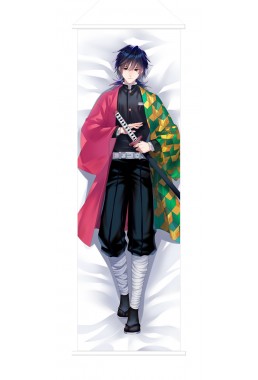 Kimetsu no Yaiba Tomioka Giyuu Japanese Anime Painting Home Decor Wall Scroll Posters