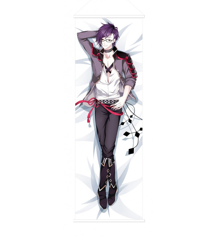 Akashi Kuniyuki Touken Ranbu Male Scroll Painting Wall Picture Anime Wall Scroll Hanging Deco