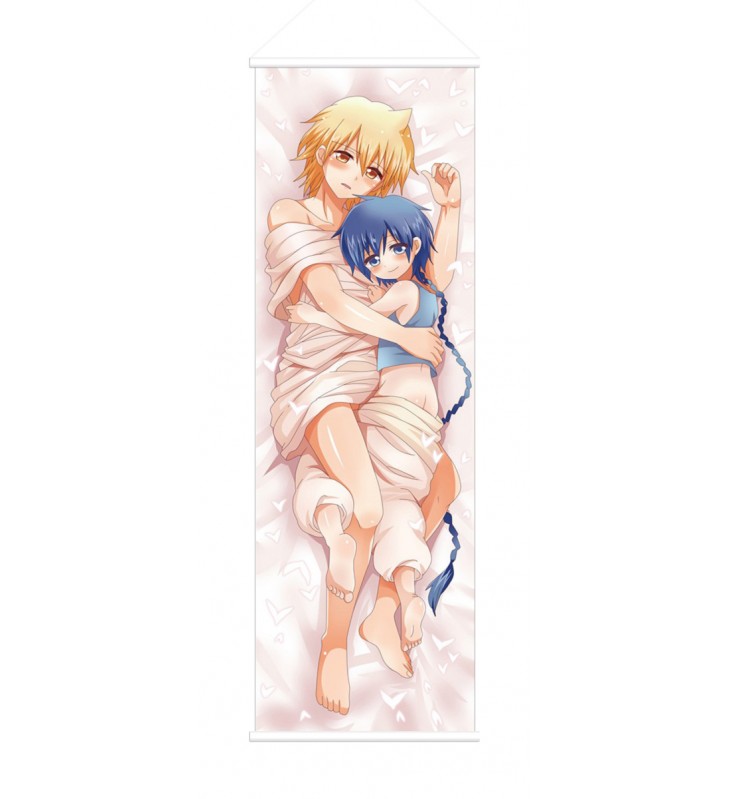 Alladin and Alibaba Saluja Magi The Labyrinth of Magic Male Anime Wall Poster Banner Japanese Art