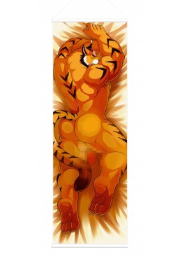 Big Tiger Male Anime Wall Poster Banner Japanese Art