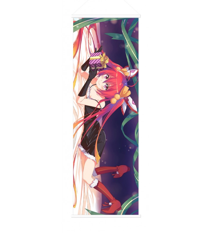 Blue Ponytail and Red Ponytail Sided Japanese Anime Painting Home Decor Wall Scroll Posters