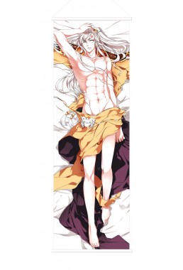 Chinese Online Game Character Male Scroll Painting Wall Picture Anime Wall Scroll Hanging Deco