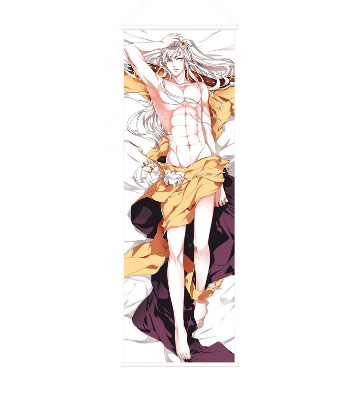 Chinese Online Game Character Male Scroll Painting Wall Picture Anime Wall Scroll Hanging Deco