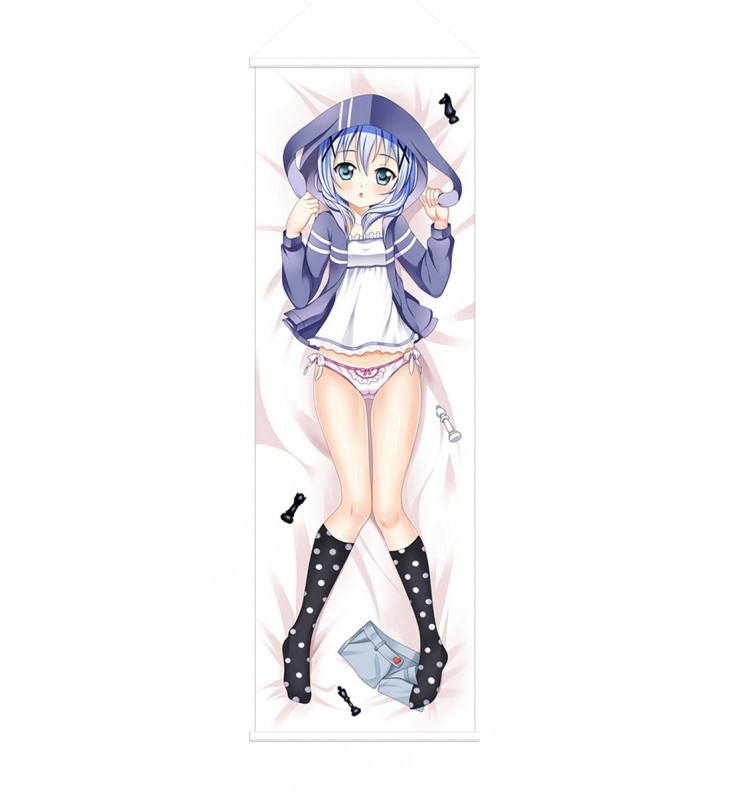 Chino Kafu Is the Order a Rabbit Anime Wall Poster Banner Japanese Art