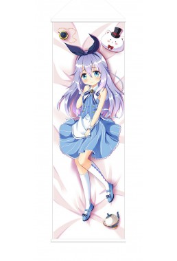 Chino Kafu Is the Order a Rabbit Anime Wall Poster Banner Japanese Art