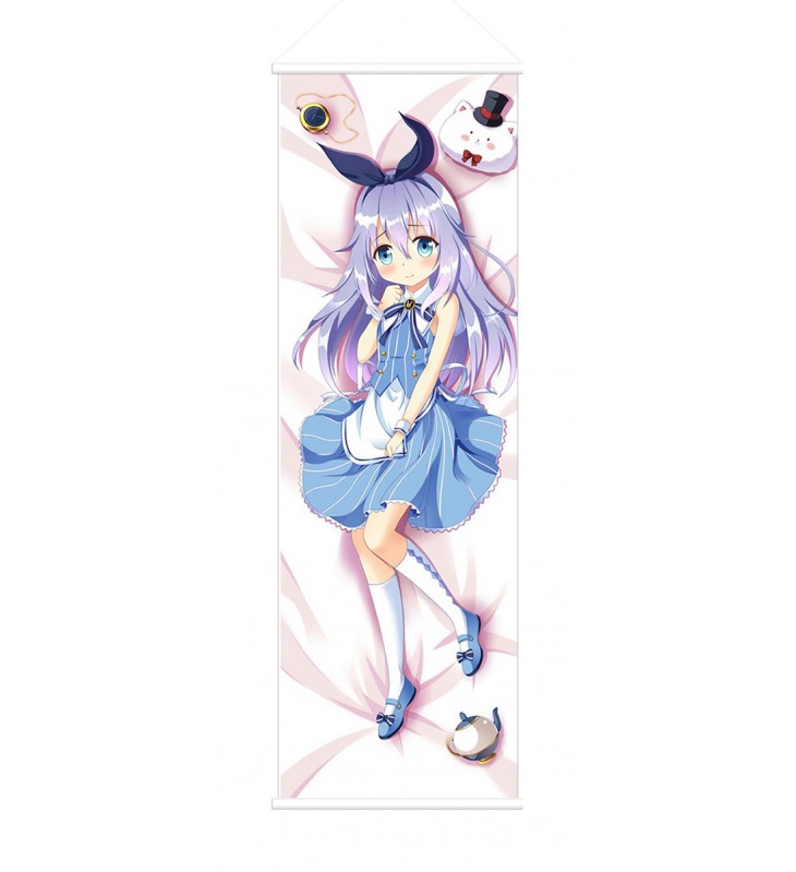 Chino Kafu Is the Order a Rabbit Anime Wall Poster Banner Japanese Art