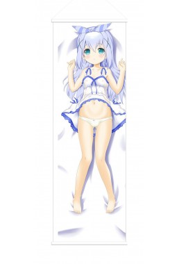 Chino Kafu Is the Order a Rabbit Anime Wall Poster Banner Japanese Art