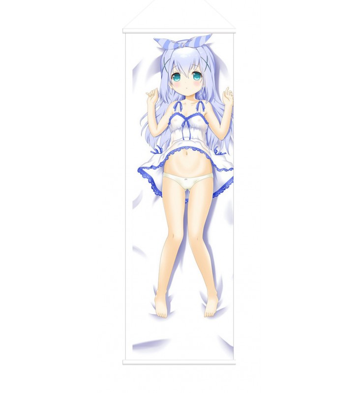 Chino Kafu Is the Order a Rabbit Anime Wall Poster Banner Japanese Art