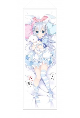 Chino Kafu Is the Order a Rabbit Anime Wall Poster Banner Japanese Art