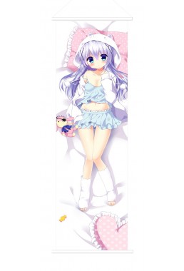 Chino Kafuu Is the Order Rabbit Japanese Anime Painting Home Decor Wall Scroll Posters