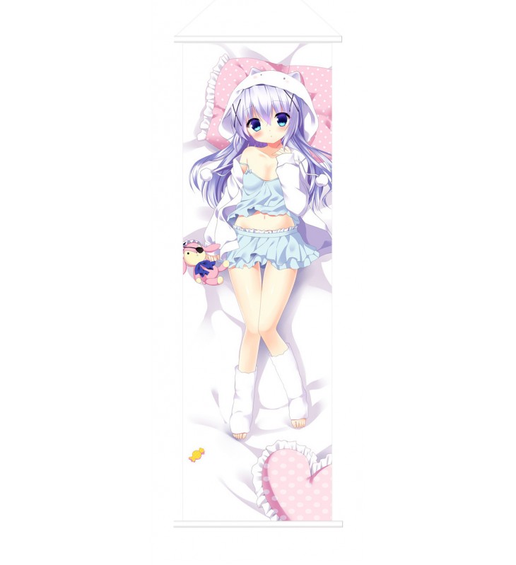 Chino Kafuu Is the Order Rabbit Japanese Anime Painting Home Decor Wall Scroll Posters