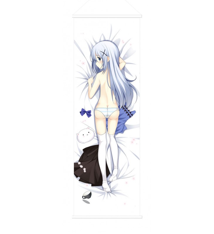 Chino Kafuu Is the Order Rabbit Anime Wall Poster Banner Japanese Art