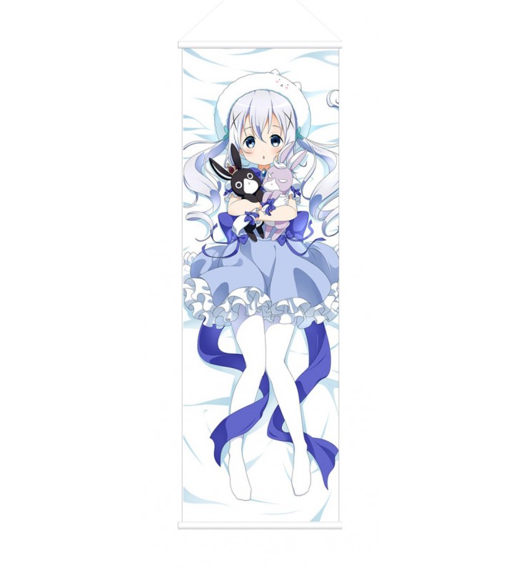 Chino Kafuu Is the Order Rabbit Anime Wall Poster Banner Japanese Art