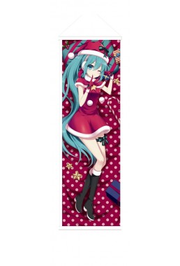 Christmas Hatsune Miku Anime Wall Poster Banner Japanese Art
