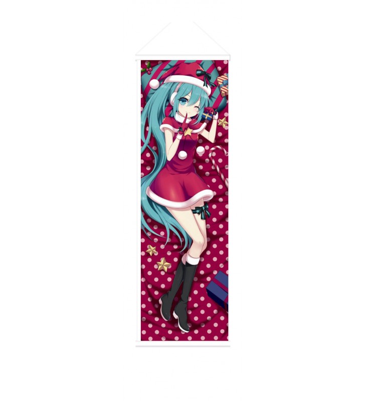 Christmas Hatsune Miku Anime Wall Poster Banner Japanese Art