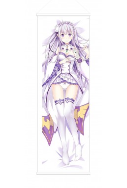 Emilia -Re Zero Anime Wall Poster Banner Japanese Art