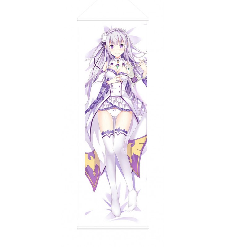 Emilia -Re Zero Anime Wall Poster Banner Japanese Art