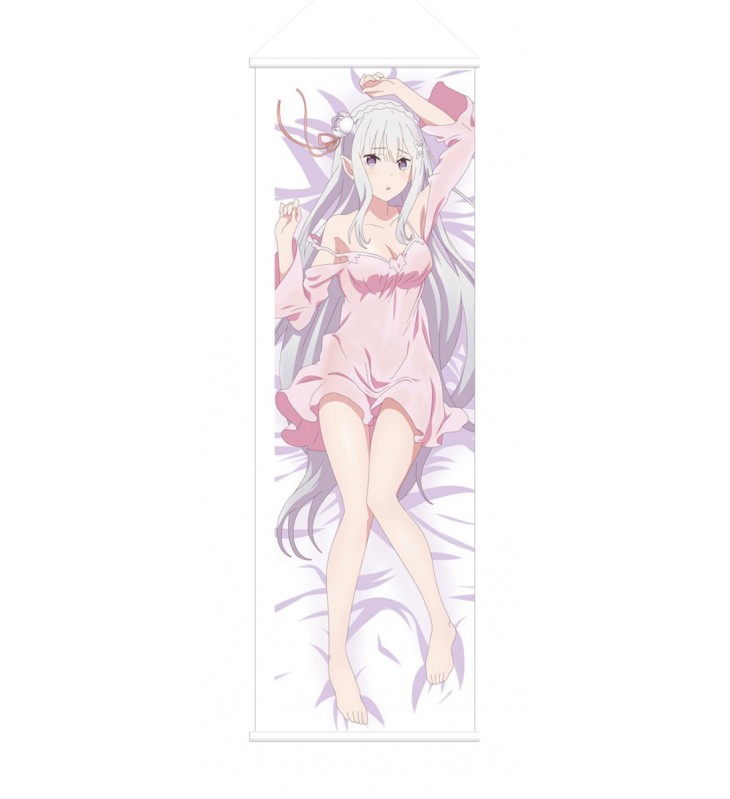 Emilia Re Zero Anime Wall Poster Banner Japanese Art